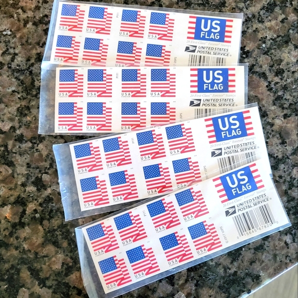 Office 32 Us Flag Forever Stamps 20 Stamps Per Book Set Of 3 Poshmark